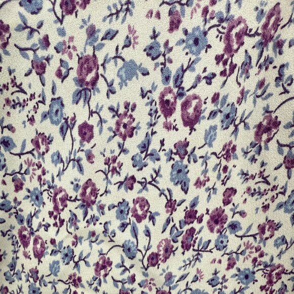 Reformation Calix Mini Dress is Muse Purple Floral Girly V Neckline Dress Size M - Picture 5 of 14